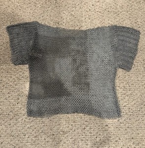 Medieval Chainmail Shirt Butted Rings Steel Chain Armor Fast Shipping