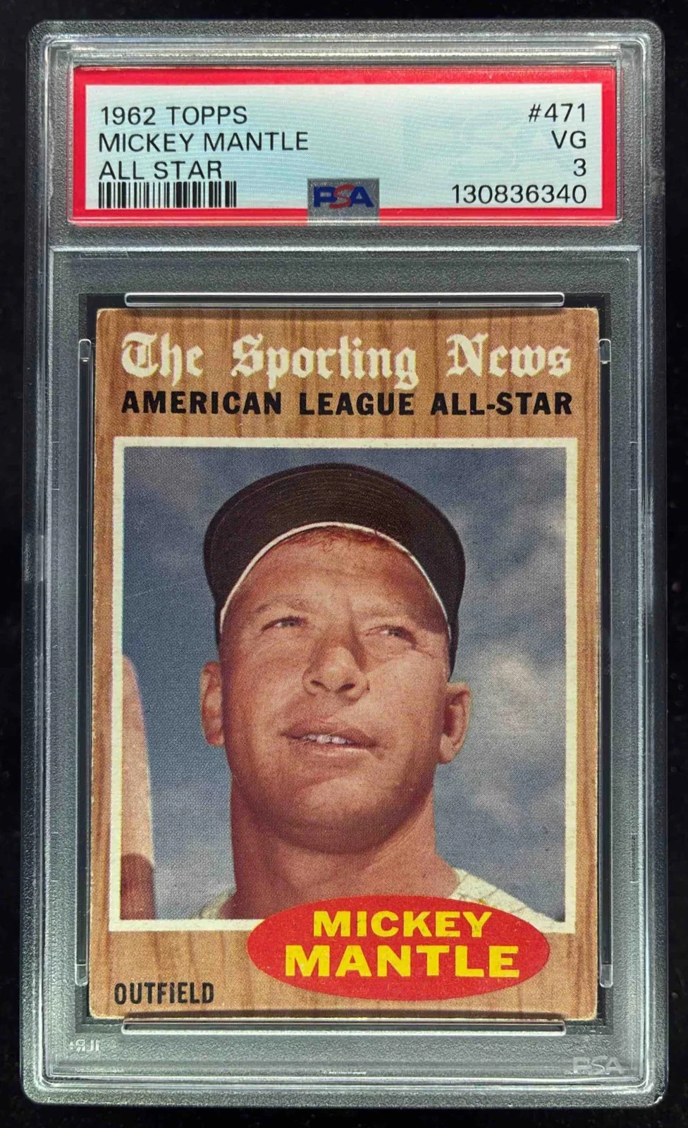 Deal for 1962 Topps #471 Mickey Mantle PSA 3