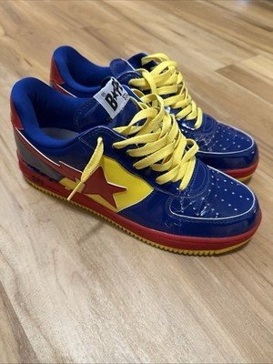 BAPE × DC COMICS Superman BAPESTA patent leather sneakers A  display picture 1