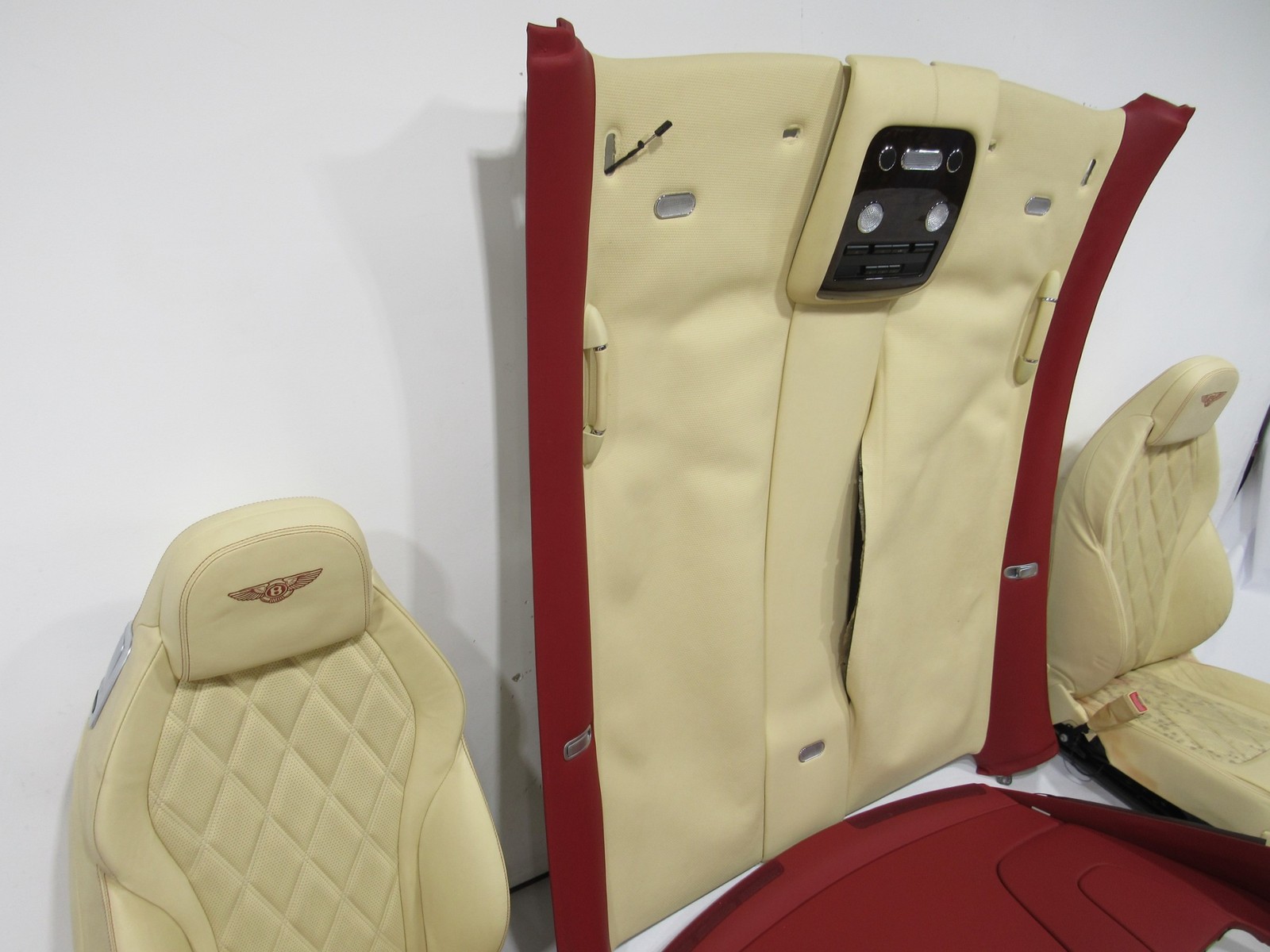 Bentley Continental GT Full Interior Cover Trim Panel Yellow Red Set 11-18 *#2