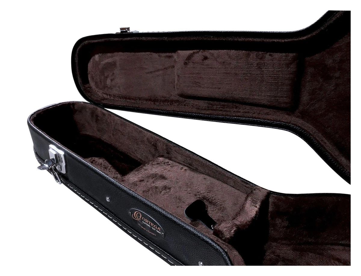 Ortega OCCSTD-34 Koffer Case 3/4 Konzert Gitarre Schwarz Economy Flat gefüttert