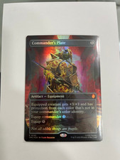 Commander's Plate P Borderless Foil #135 | TMC Ninja Turtles Pizza Promo | MTG