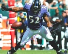 Ray Lewis Autographed Signed Baltimore Ravens 8x10 Photo with COA/Hologram