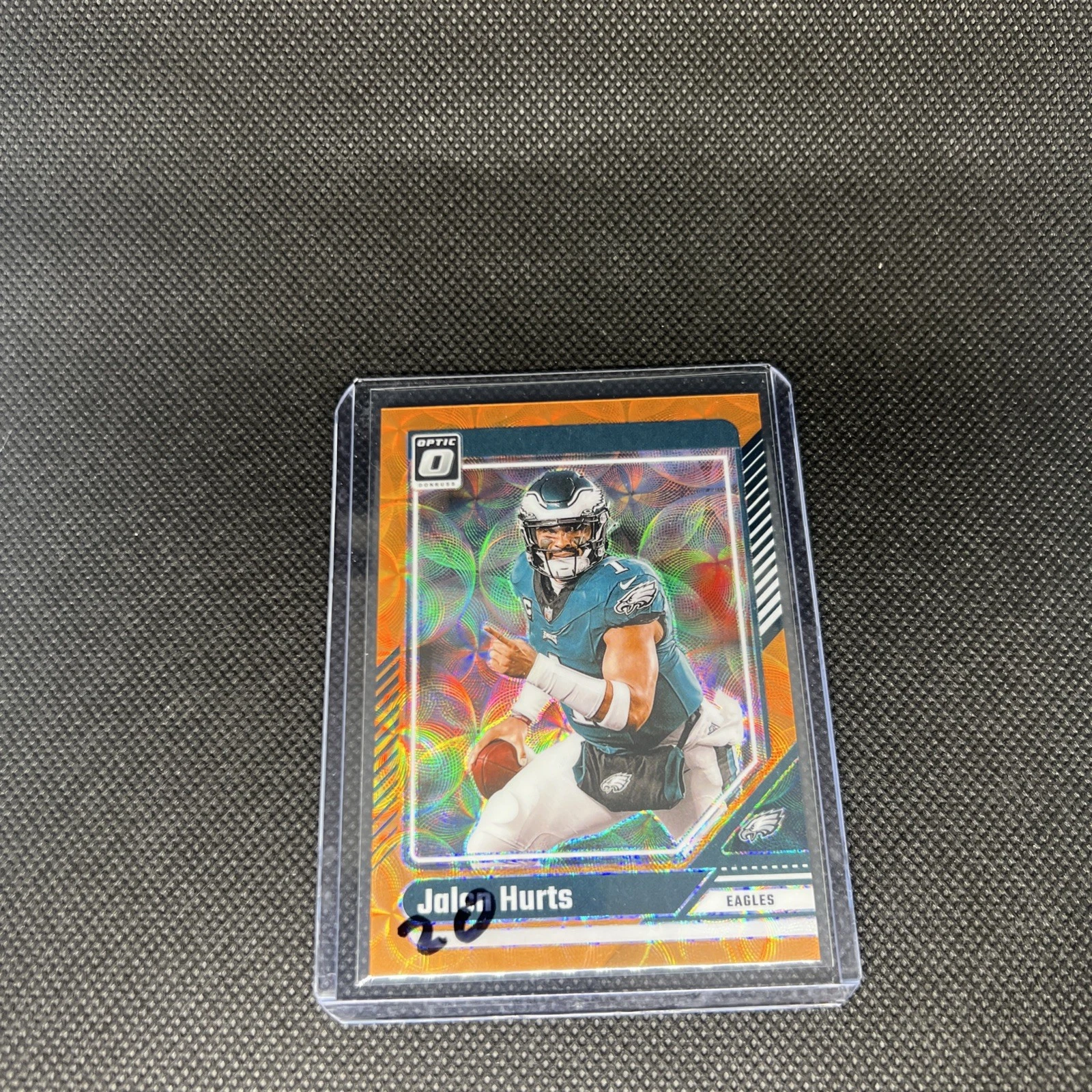 2024 Panini Donruss Optic Jalen Hurts #158 Orange Scope Prizm /79