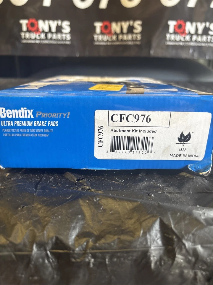 适用于丰田 Tacoma 05-17 Bendix 优质无铜陶瓷前盘刹垫 — 第 3/4 张图片