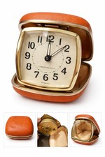 Vintage Westclox Folding Travel Alarm Clock Model 42028 USA