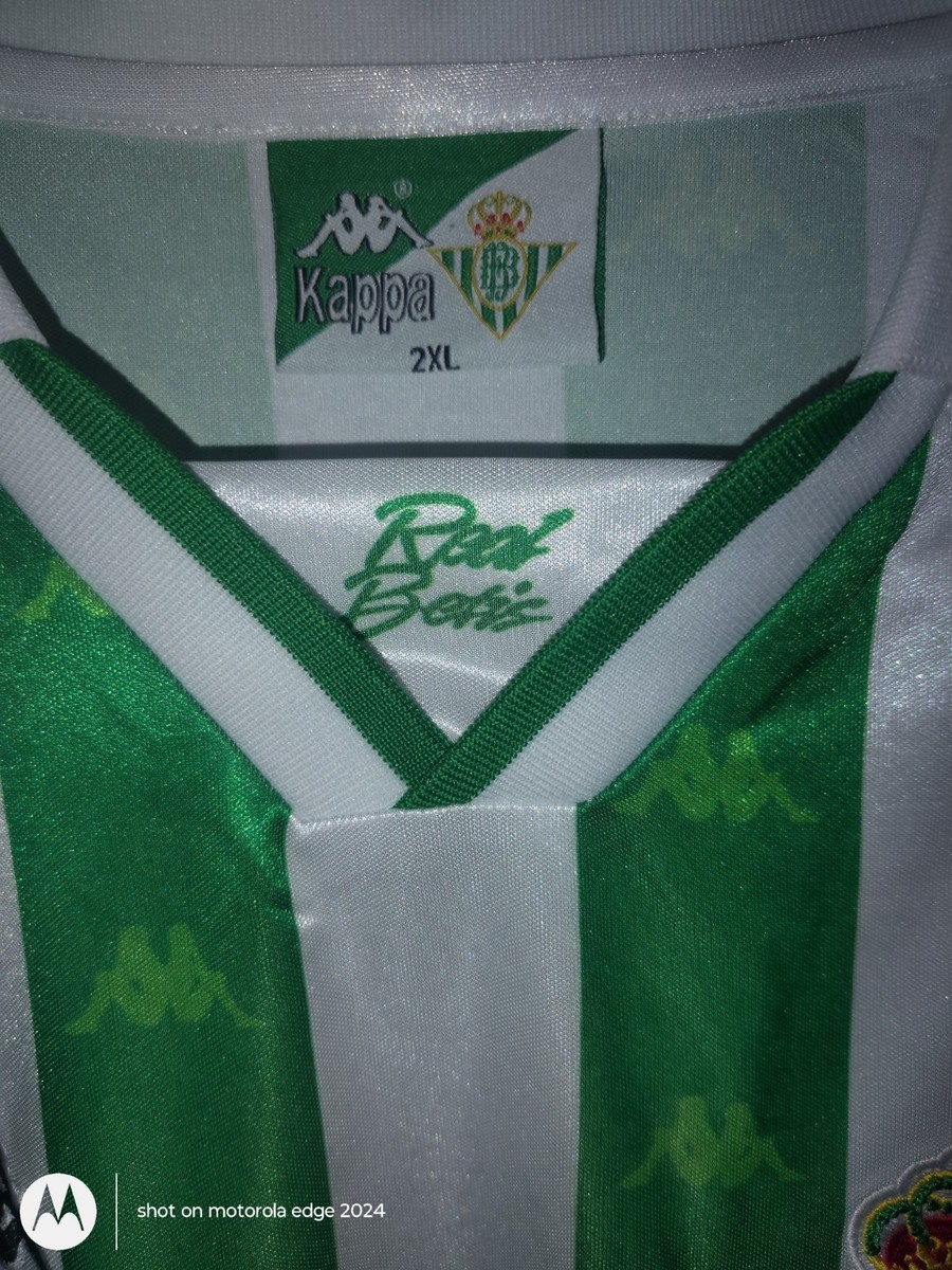 Kappa Real Betis Green White Striped Long Sleeve Soccer Jersey