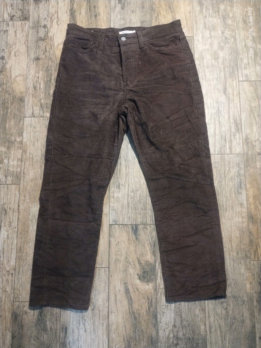 Levi’s PREMIUM “WEDGIE STRAIGHT” BIG E Hot Fudge Corduroy Cords Pants jeans 30