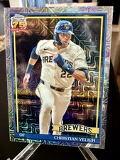 CHRISTIAN YELICH 2026 Topps Series 1 Silver Mojo #91C-100 Brewers