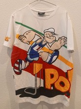 VINTAGE EMBROIDERED POPEYE THE SAILOR MAN T-SHIRT SIZE MEDIUM