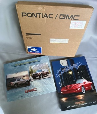 COMBO PRESS KIT FOR 1998 PONTIAC AND GMC WITH ORIGINAL MAILING BOX