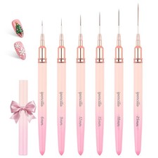 Nail Art Brushes, Nail Art Liner Brushes Set, 6Pcs Nail Brushes