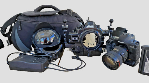 Nexus 1Ds Underwater Dive Kit: Canon 1Ds II + 24-105L + Dome Port + Bag