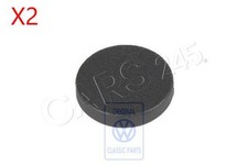 Genuine Pair Satin Black Cover Cap VW Golf R32 GTI Rabbit Jetta 895857621B41