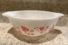 Vintage Pyrex 443 Cinderella Mixing Bowl 2.5 Qt Gooseberry White & Pink Bowl
