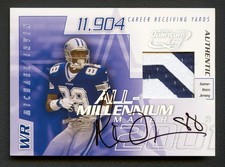 MICHAEL IRVIN 2001 LEAF QUANTUM ALL-MILLENIUM PATCH AUTO AUTOGRAPH SP /25 *RARE*
