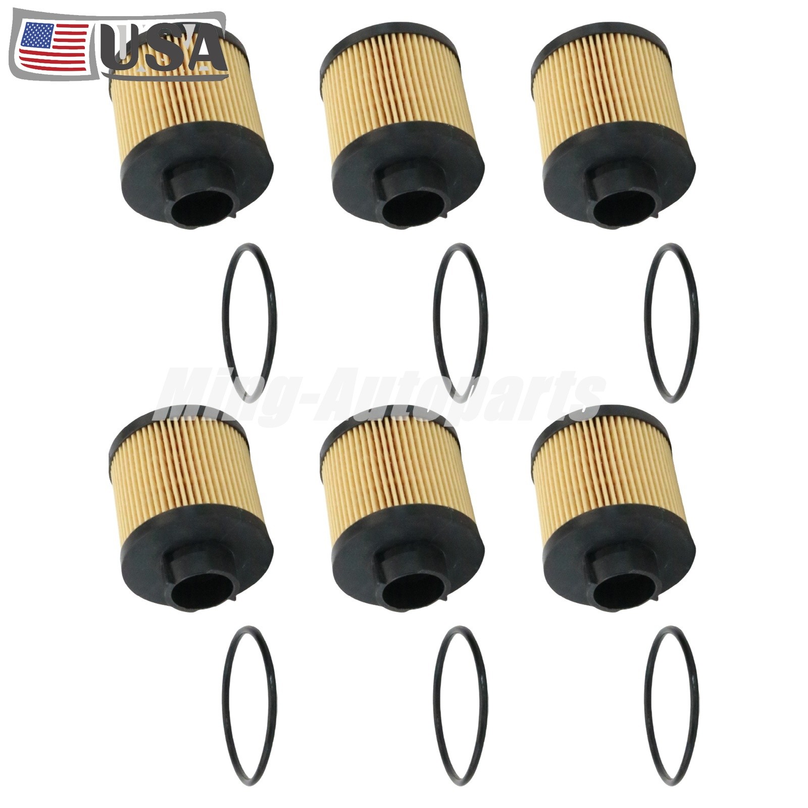 6X Oil Filter For Lamborghini Gallardo Spyder Coupe Superleggera SE Base Nera US