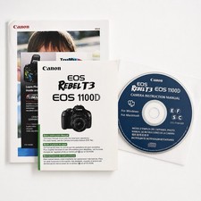 Canon EOS Rebel T3 / 1100D Instruction Manual  Software CD   Complete Set