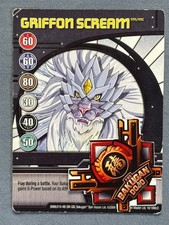 Bakugan Griffon Scream Blue🔵 Ability Card 16/18McD Haos Griffon