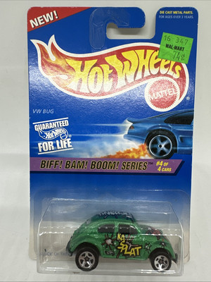 Hot Wheels Biff! Bam! Boom! Series 4/4 VW BUG Attack Of Fly Swatter 543 Kasplat