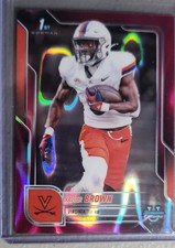 2025 Bowman University Chrome - Xavier Brown #79 Pink Lava Refractor (RC)