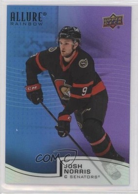 2021-22 Upper Deck Allure Rainbow Blue Purple 51/199 Josh Norris #R-64 12v7