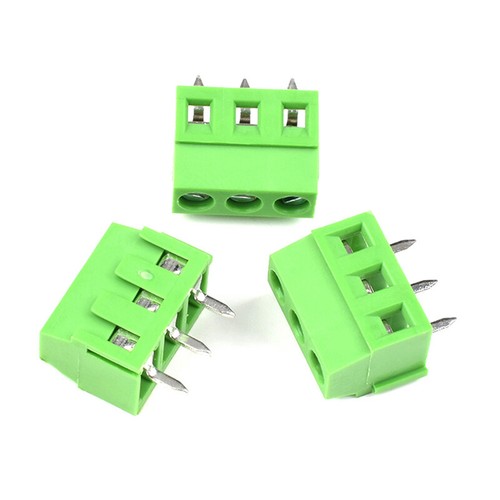 PCB 2P 3P Terminal Block Mount Screw Connector Copper 3.81/2.54/5.0/5.08mm Pitch - Photo 1 sur 7