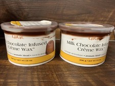 Lot Of 2 GiGi Milk Chocolate Cr me Hair Removal Soft Wax 14 oz