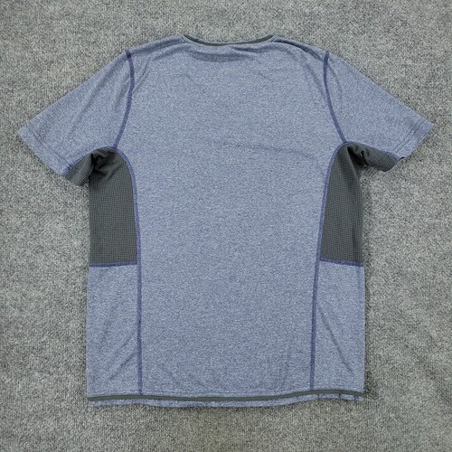 Pearl Izumi Shirt Men's Medium Blue Activewear V-Neck Short Sleeve Logo Graphic - Picture 7 of 12
