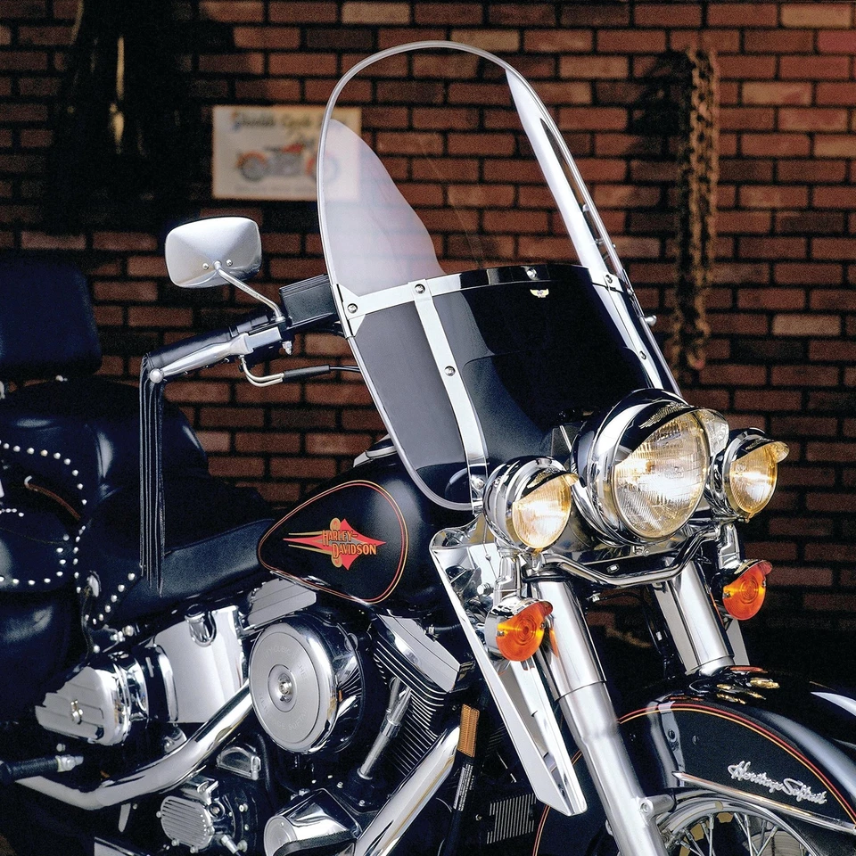 Черное регулируемое ветровое стекло с бисером Heritage - Изображение 2 из 2