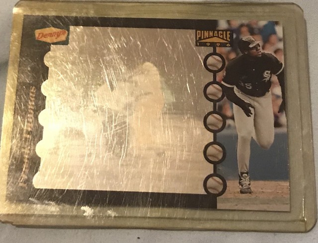 MINT FRANK THOMAS ODD BALL HOLOGRAM 1996 DENNYS PINNACLE CHICAGO 