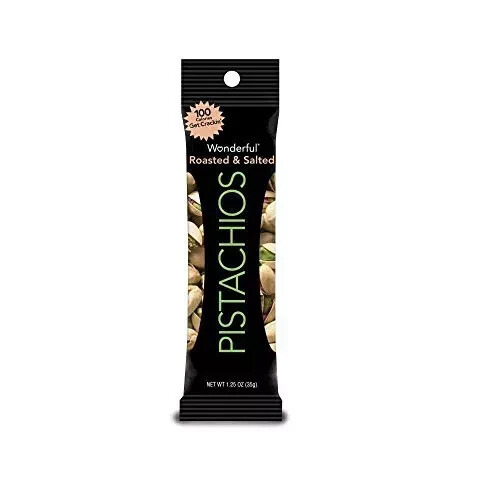 6x Wonderful Pistachios Roasted and Salted Pistachio 1.25 Ounce - 6 Pack NEW - Picture 2 of 2