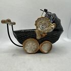 Yankee Candle Rare Boney Bunch Baby Carriage 2012 Skeleton Tea Light Holder Nwt