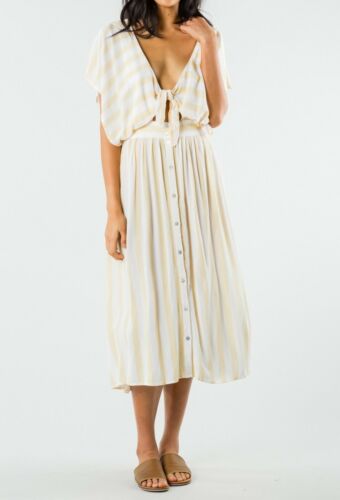 RUSTY Damen CROWNS Midikleid - HON - XS - Neu mit Etikett