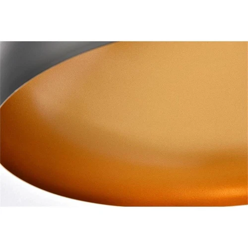 Living District Circa 1-Light Transitional Aluminum Pendant in Black - Picture 5 of 6