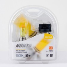 H11b Headlight Bulbs Nokya Hyper Yellow 2500k 55w Stage 1 1 Pair Nok7648