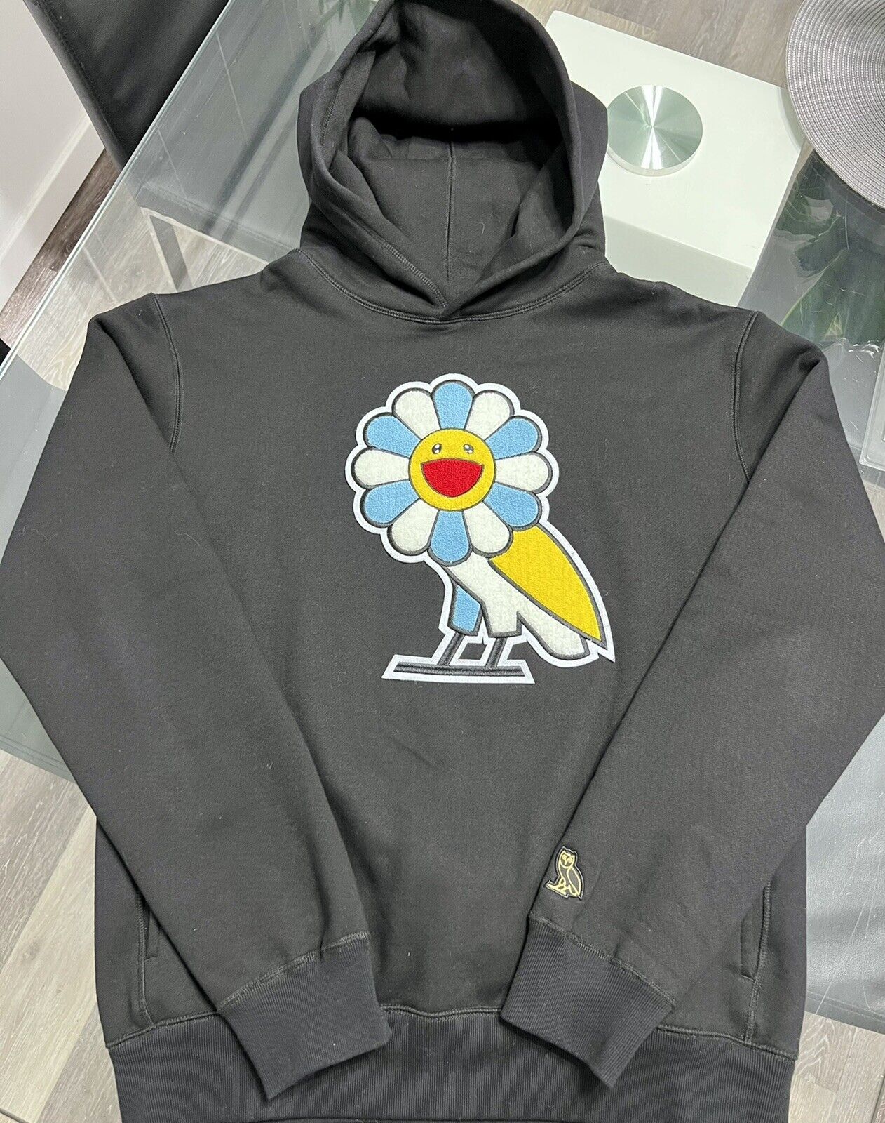 OVO // x Takashi Murakami Black Flower Hoodie – VSP Consignment