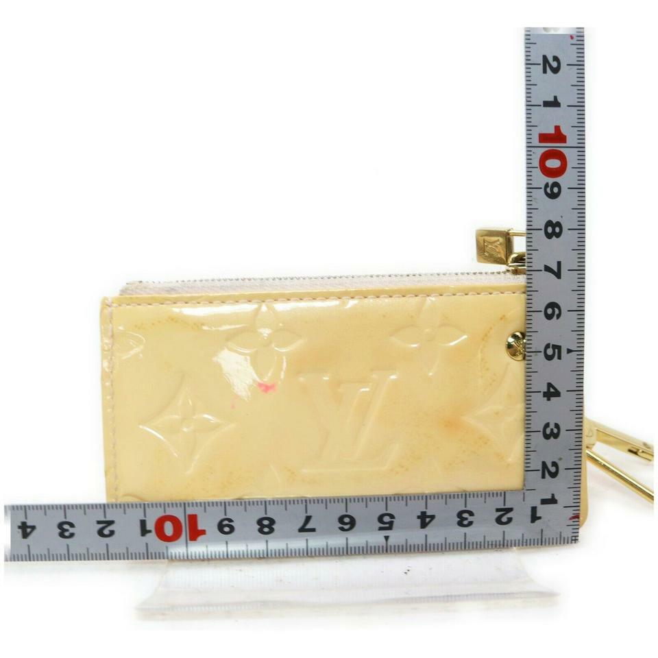 Louis Vuitton Beige Monogram Vernis Pochette Cles Key Pouch Louis Vuitton Beige Monogram Vernis Pochette Cles Key Pouch