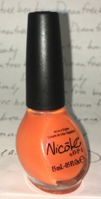 Nicole OPI Nail Polish *FRESH SQUEEZED* Orange Nectarine Jelly wGold Duo Shimmer