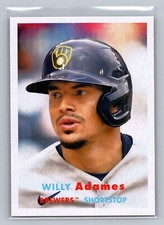2021 Topps Archive #46 Willy Adames 1957 Milwaukee Brewers