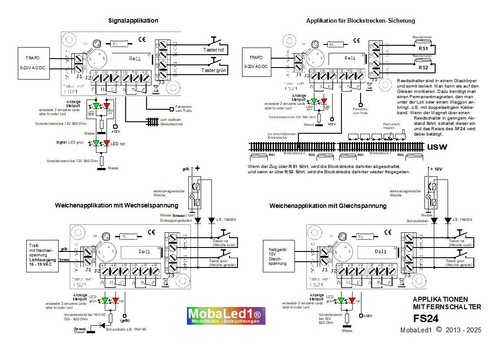 Interruptor remoto universal FS24 con relé de 9-24V biestable con 2 interruptores + 4 aplicaciones - Imagen 4 de 4