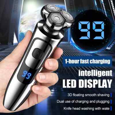 3 Head Electric Razor Mens Shavers Rotary 4 in 1 Waterproof ...