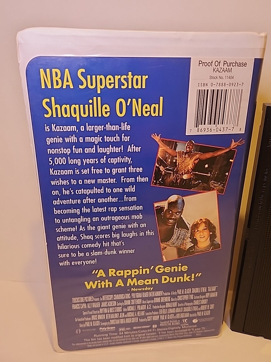 SHAQ KAZAAM VHS COMEDY KIDS NBA *NOT SINBAD* | eBay