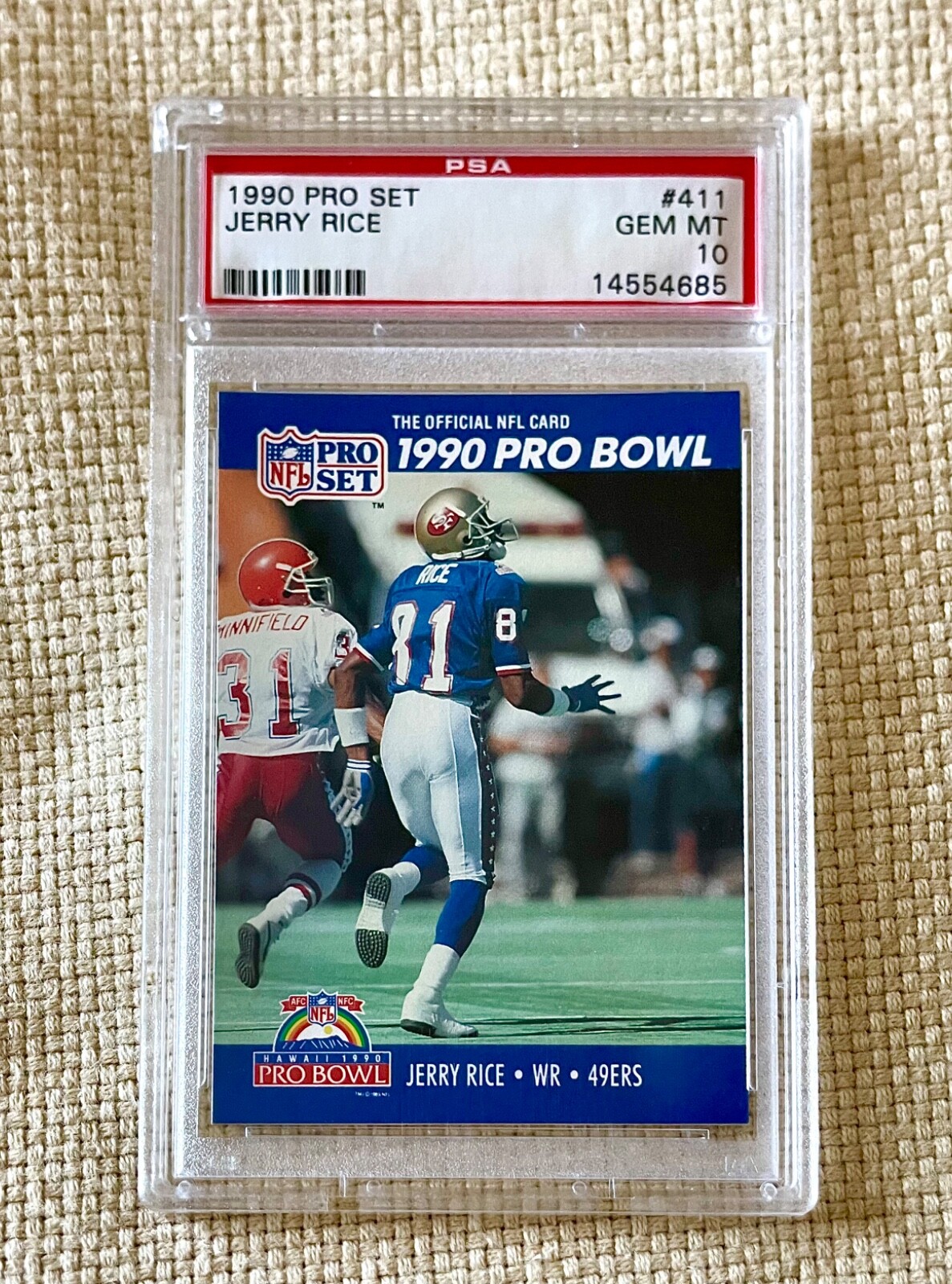 Jerry Rice 1990 Pro Set PRO BOWL PSA 10 LOW POP HOF eBay