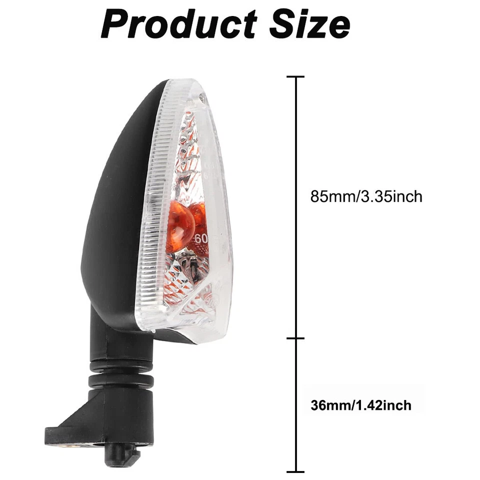 2x Turn Signal Indicator Light For Triumph Daytona675 Speed Triple Street Triple - Image 3 of 4