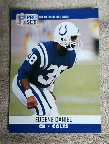 1990 Pro Set Football Card #521 Eugene Daniel - Indianapolis Colts - 第 1/2 張圖片