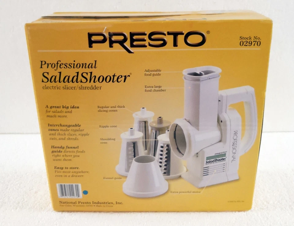 PRESTO Professional SaladShooter 02970 electric Slicer Shredder - Image 4 of 4