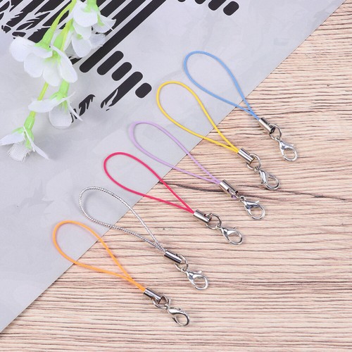50 Pcs Lobster Buckle Rope Key Chain Lanyards Cell Phone Charm Cord - Zdjęcie 3 z 12
