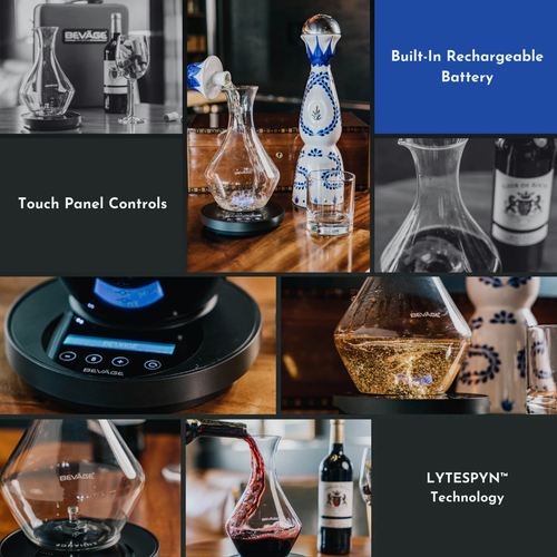 Sistema de jarra de vino - Bevage Pro - USB eléctrico - jarra de vidrio 750 ml - Imagen 3 de 11