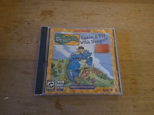 Scholastic Dragon Tales Learn & Fly With Dragons Early Math & Logic Ages 4-6 CD  - 第 1/3 張圖片